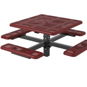 Square commercial picnic table