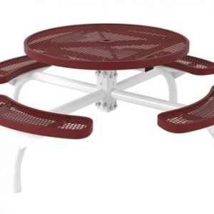 Round commercial picnic table CT