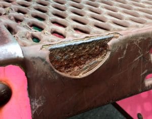 playground deck damage