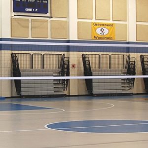 Multi-sport net system for volleyball, tennis, badminton etc.