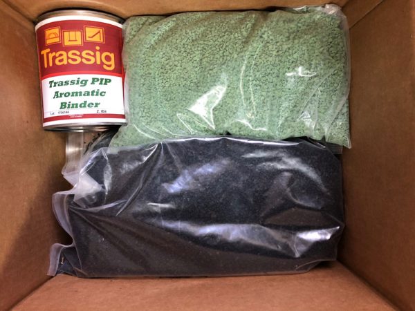 Green and Black EPDM Poured in Place Rubber Repair Patch Kit for Commercial Playground Wear Layer Surfacing Damage
