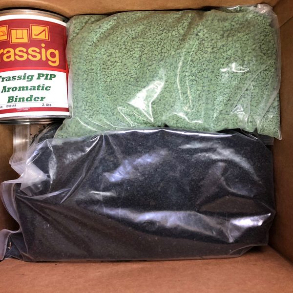 Green and Black Poured in Place Rubber Repair Patch Kit Green and Black EPDM Poured in Place Rubber Repair Patch Kit for Commercial Playground Wear Layer Surfacing Damage