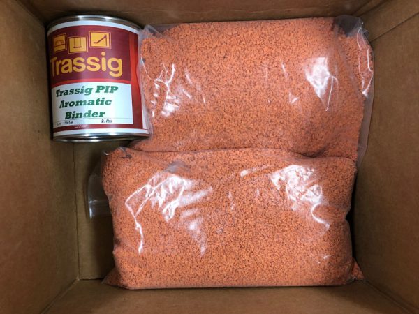 Orange EPDM Poured in Place Rubber Repair Patch Kit for Commercial Playground Wear Layer Surfacing Damage