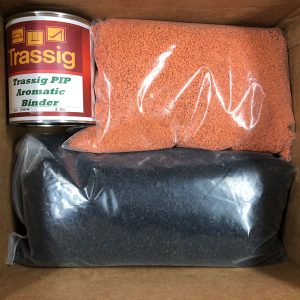 Orange and Black Poured in Place Rubber Repair Patch Kit