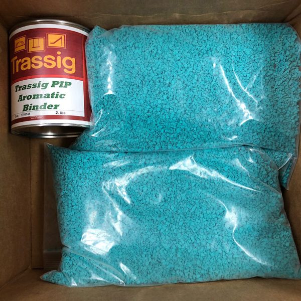 Teal Poured in Place Rubber Repair Patch Kit Teal EPDM Poured in Place Rubber Repair Patch Kit for Commercial Playground Wear Layer Surfacing Damage