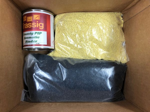 Yellow and Black EPDM Poured in Place Rubber Repair Patch Kit for Commercial Playground Wear Layer Surfacing Damage