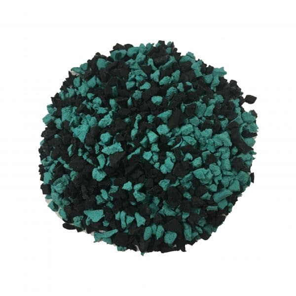 black and teal