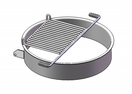 7" Outdoor Fire Ring Grill