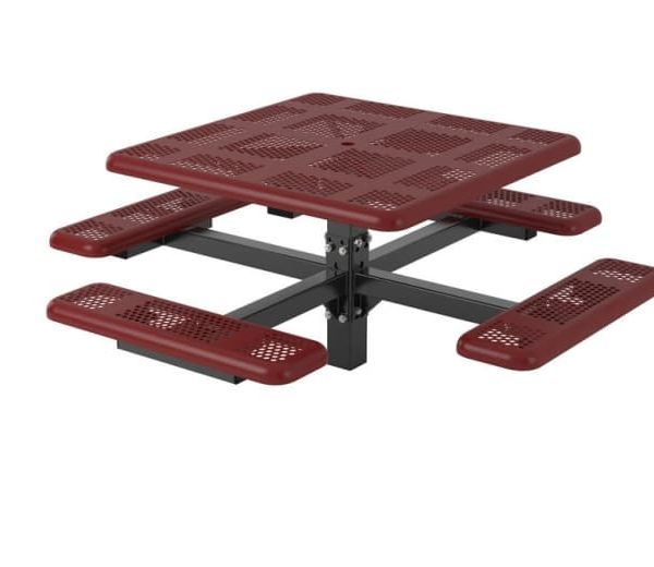 Square commercial picnic table