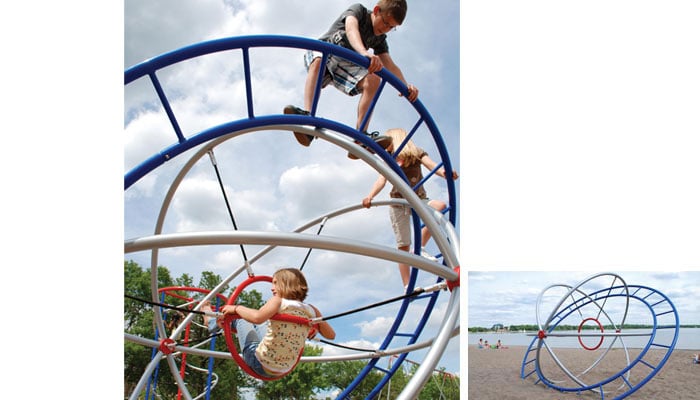 Commercial playground climber