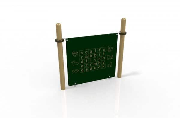 Educational playground panels