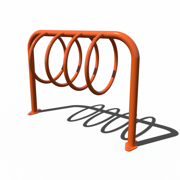 circular hoop bike rack