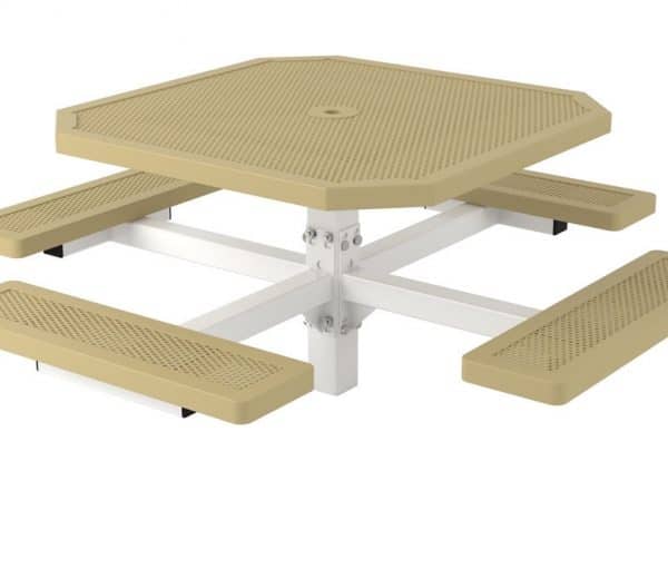 octagon pedestal picnic table