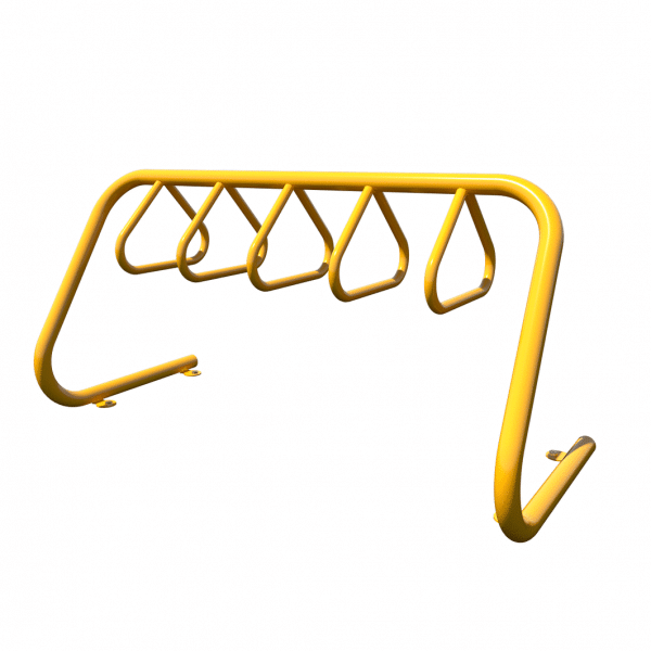 triangular hoop bike rack