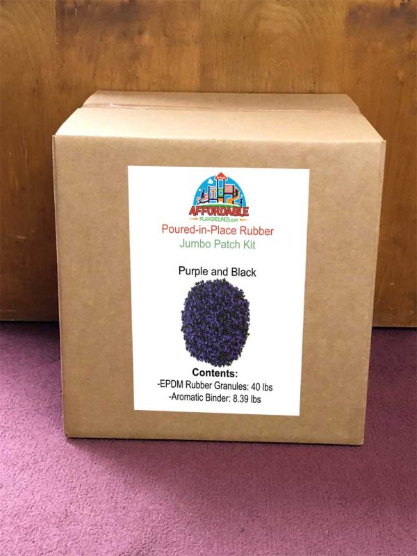 Giant Purple and Black Poured in Place Repair Kit