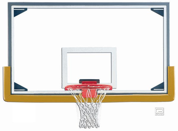 Regulation Glass Basketball Backboard with Steel Frame