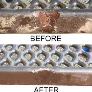 playground deck repair before and after